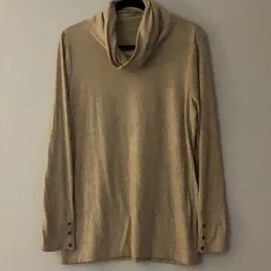 Anna Taylor Loft Women Crowl Neck Long Sleeve Top